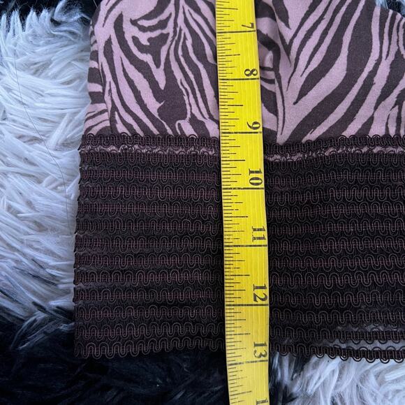 Cute Booty Lounge Bra Zebra Print Y2K Indie Retro Sporty Small - Picture 3 of 6